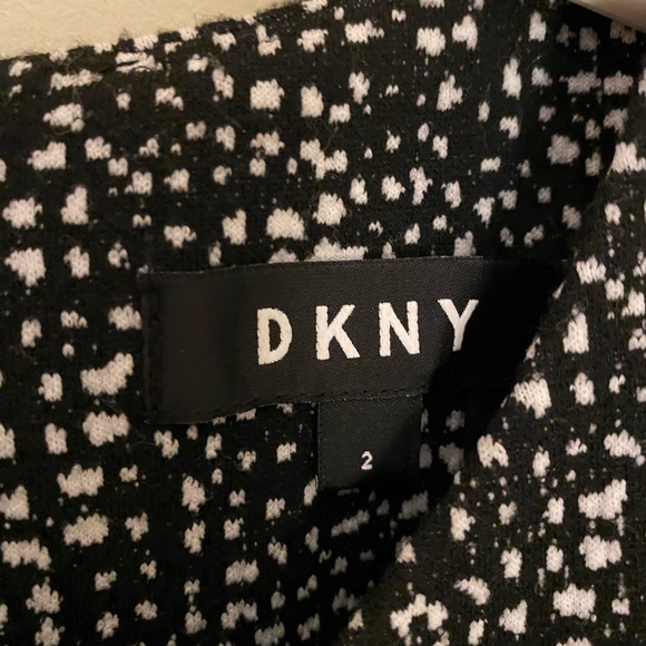 EUC DKNY Polka Dot Flare Dress - Picture 6 of 7